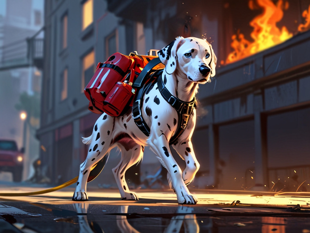 «Rufus, el perro bombero»