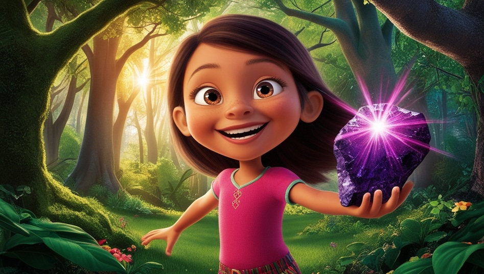 El secreto de la piedra mágica morada