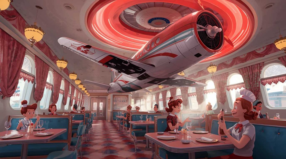 El Jet Diner: Donde los aviones aterrizan y las papas vuelan