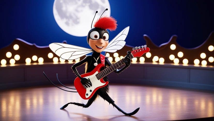 Rocki, el Mosquito Rockero y su concierto bajo la Luna