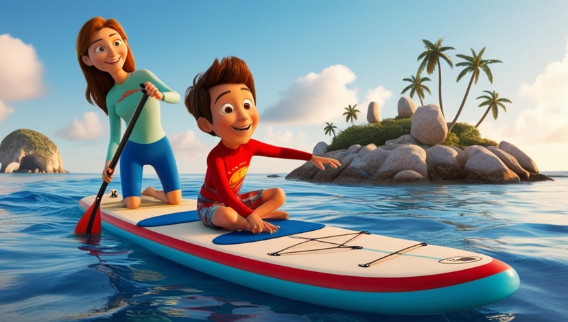 Remando aventuras por la playa del Sombrero Perdido