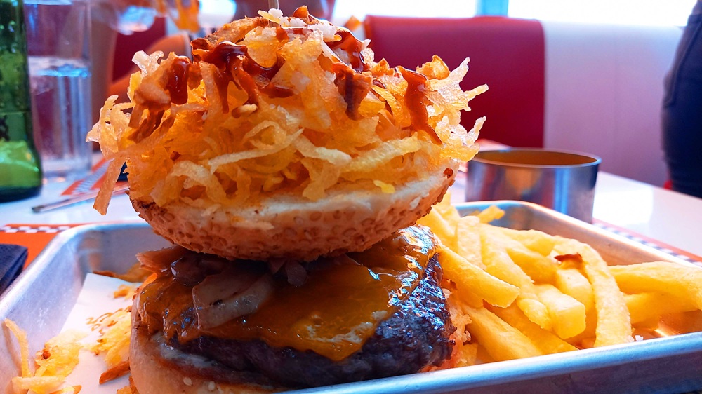 Variedad carta de hamburguesas