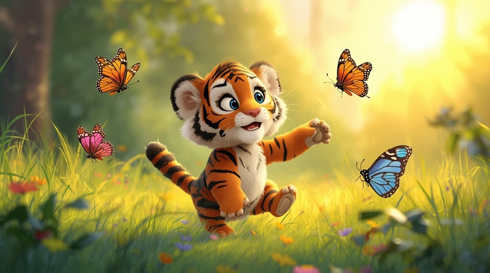 El jardín de mariposas del tigre Pelucho